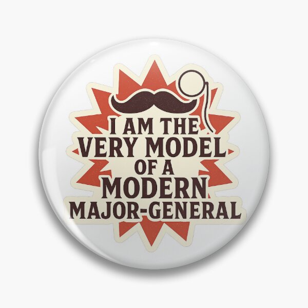 Item preview, Modern Major-General Burst designed and sold by Drama&Doodles.