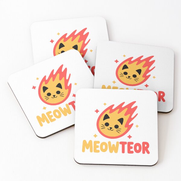 Item preview, Meowteor! Cute Meteor Cat Pun designed and sold by PMCreative.
