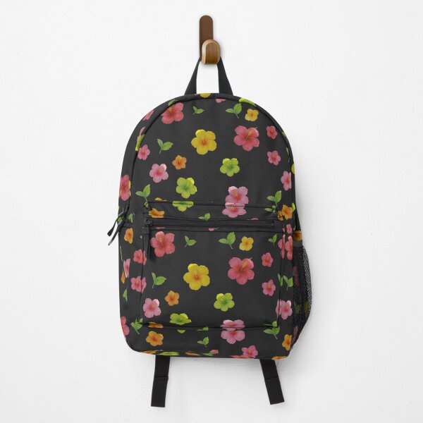 Item preview, Summer exotic little flowers trendy pattern black background designed and sold by HandmadeMood.
