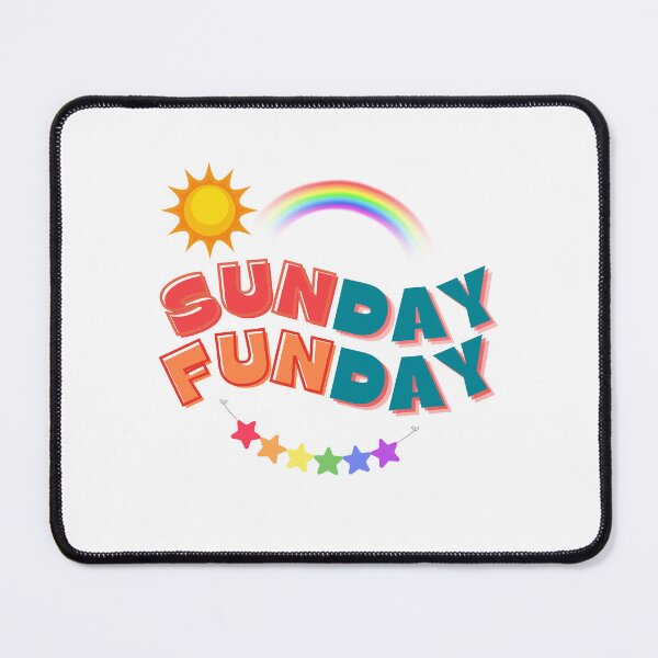 Item preview, Sunday Funday – Colorful Rainbow & Star Illustration for Fun Weekend Vibes designed and sold by Chillspire.