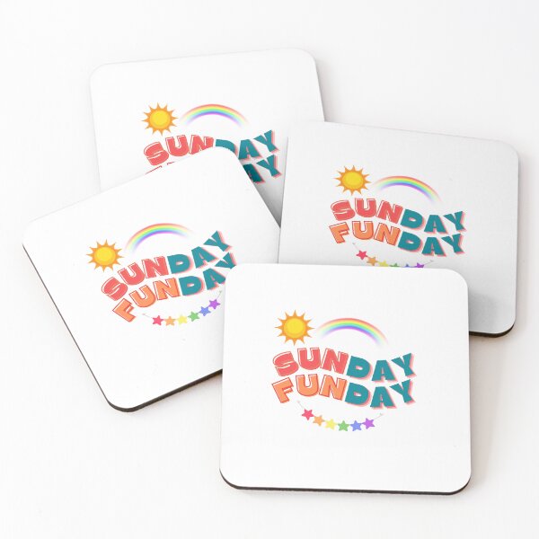 Item preview, Sunday Funday – Colorful Rainbow & Star Illustration for Fun Weekend Vibes designed and sold by Chillspire.