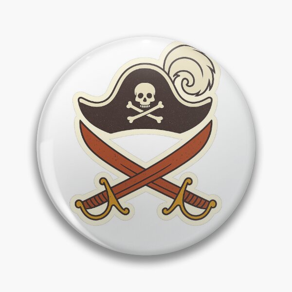 Item preview, Pirate Hat & Crossed Sabers designed and sold by Drama&Doodles.
