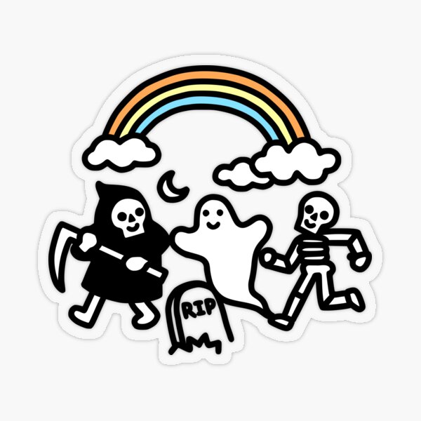 Spooky Pals Transparent Sticker
