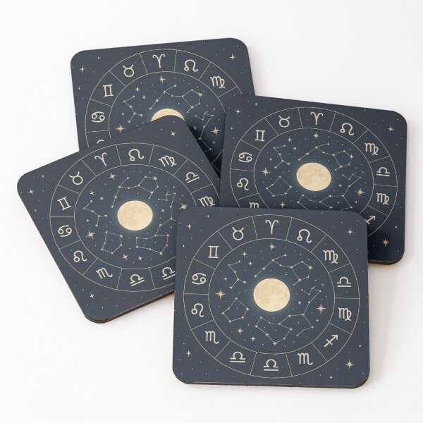 Item preview, Celestial Zodiac Circle – Mystical Moon & Constellations designed and sold by Calm Design Studio.