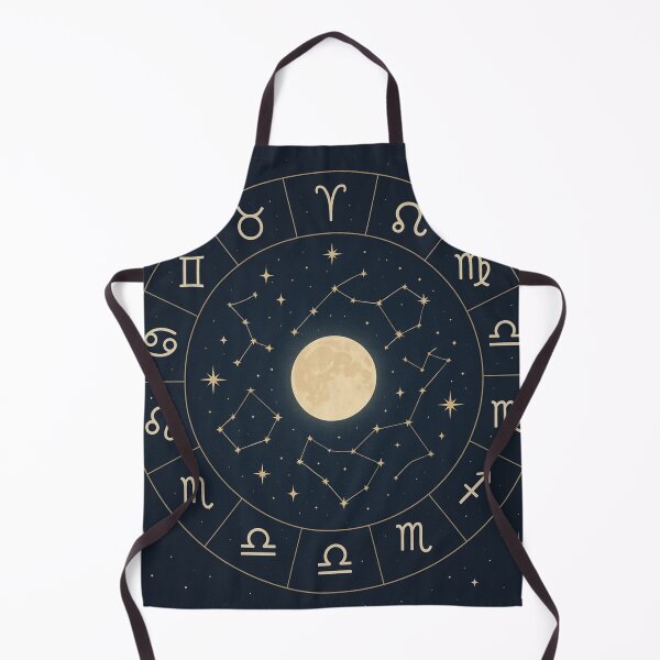 Item preview, Celestial Zodiac Circle – Mystical Moon & Constellations designed and sold by Calm Design Studio.