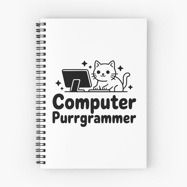 Item preview, Computer Purrgrammer! Cute Programming Cat designed and sold by PMCreative.