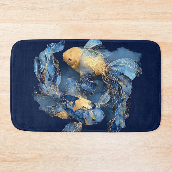 Item preview, Blue Fantasy Creature Digital Art 2 fish - Mythical Beast Illustration designed and sold by Kollibri.