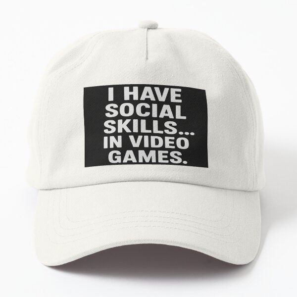 Aperçu de l'œuvre “I Have Social Skills... In Video Games – Funny Introvert Gamer Quote” créée et vendue par GeekGliter.