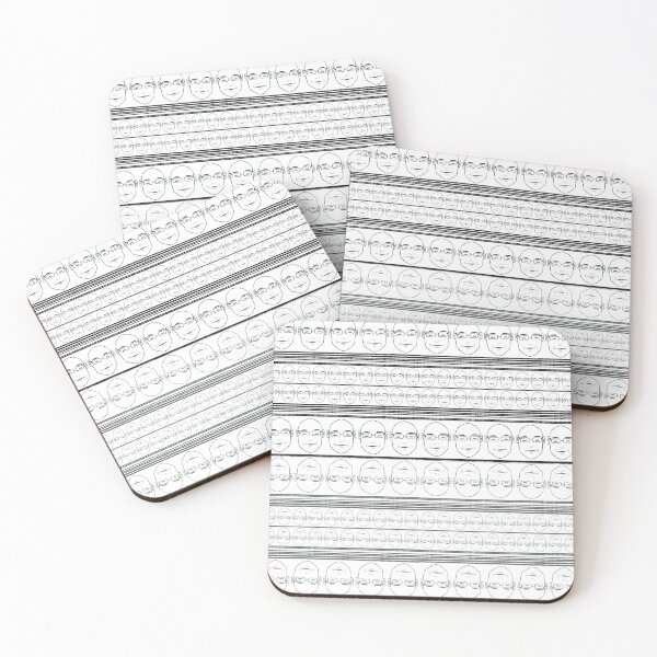 Item preview, Graphic Face Repeat Minimalist Pop Style designed and sold by Nan Studio.