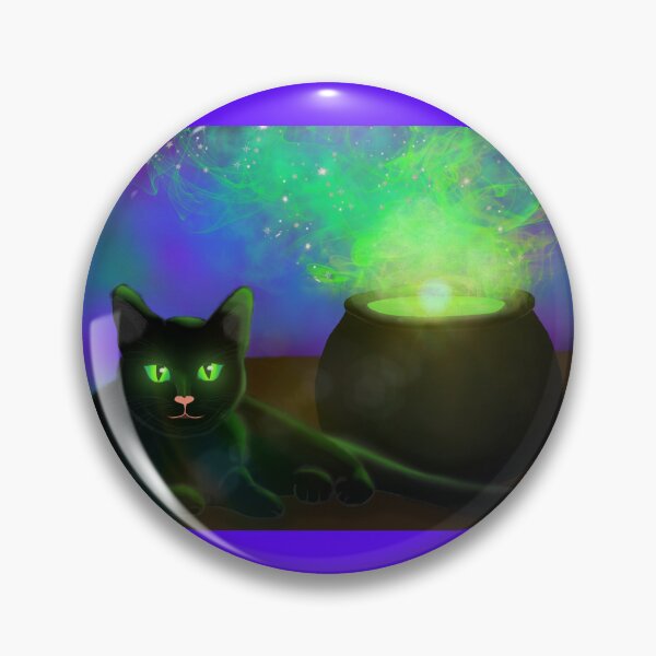 Item preview, The black cat and the magic cauldron designed and sold by ORELOST.