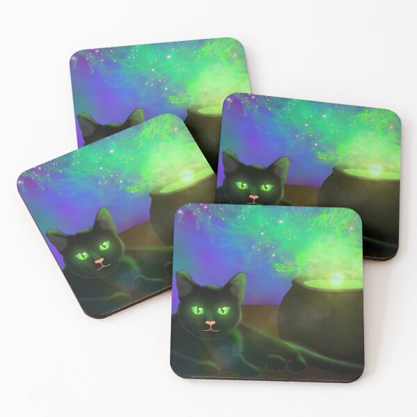 Item preview, The black cat and the magic cauldron designed and sold by ORELOST.