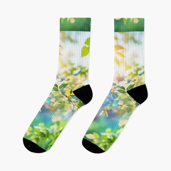 Item preview, Glowing Holographic Leaves Sunny Summer Holiday designed and sold by LuckyStep.
