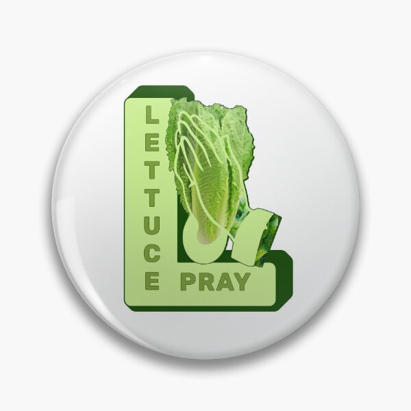 Item preview, Lettuce Pray - Hilarious and Funny Vegetable-Inspired Design designed and sold by ArtsyExplorer.