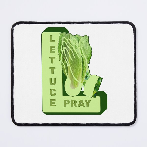 Item preview, Lettuce Pray - Hilarious and Funny Vegetable-Inspired Design designed and sold by ArtsyExplorer.