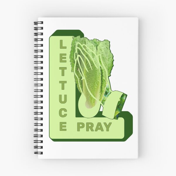 Item preview, Lettuce Pray - Hilarious and Funny Vegetable-Inspired Design designed and sold by ArtsyExplorer.