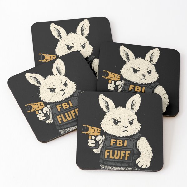 Item preview, FLUFF Agent Bunny – Serious Fluff, No Smiles designed and sold by Fragy72.