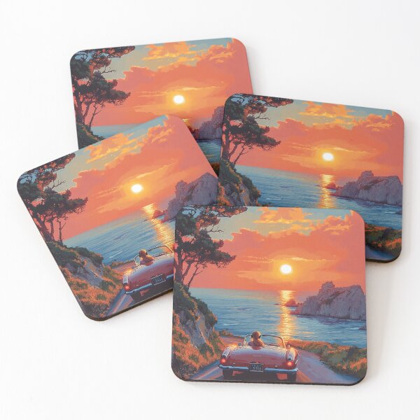Item preview, Sunset Drive by the Coast designed and sold by AITuneSphere.