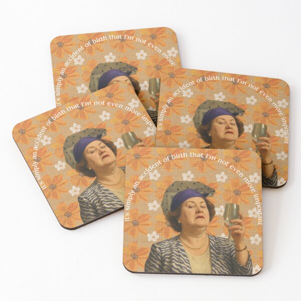 Item preview, Hyacinth Bucket Quote Vintage Design – It's simply an accident of birth that I'm not even more important – British Comedy Sass Art designed and sold by Cottage Girl.
