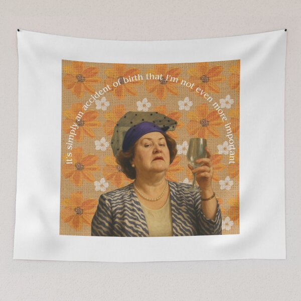 Item preview, Hyacinth Bucket Quote Vintage Design – It's simply an accident of birth that I'm not even more important – British Comedy Sass Art designed and sold by Cottage Girl.