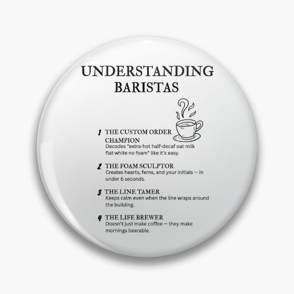 Item preview, Understanding Baristas – Funny Coffee Culture Definitions designed and sold by PsyFlow35.