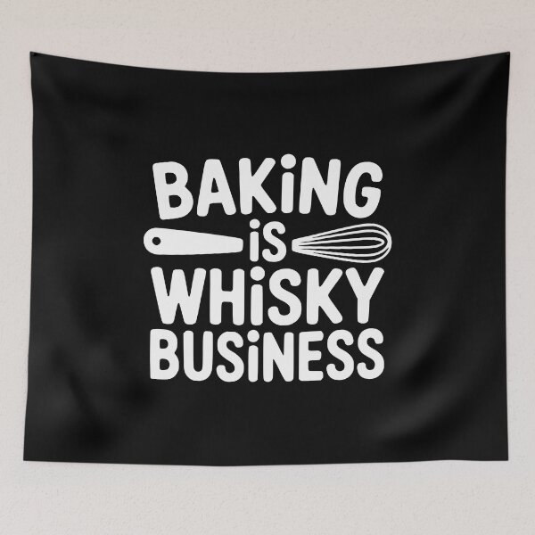 Item preview, Whisky Business! Cute Baking Pun designed and sold by PMCreative.