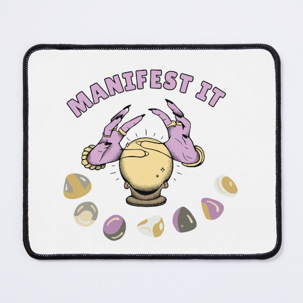 Item preview, Manifest It - Mystic Crystal Ball & Gem Art, Law of Attraction Design, Ethereal Witchy Manifestation Aesthetic designed and sold by Honey Tree Art.