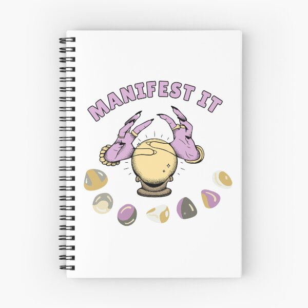 Item preview, Manifest It - Mystic Crystal Ball & Gem Art, Law of Attraction Design, Ethereal Witchy Manifestation Aesthetic designed and sold by Honey Tree Art.