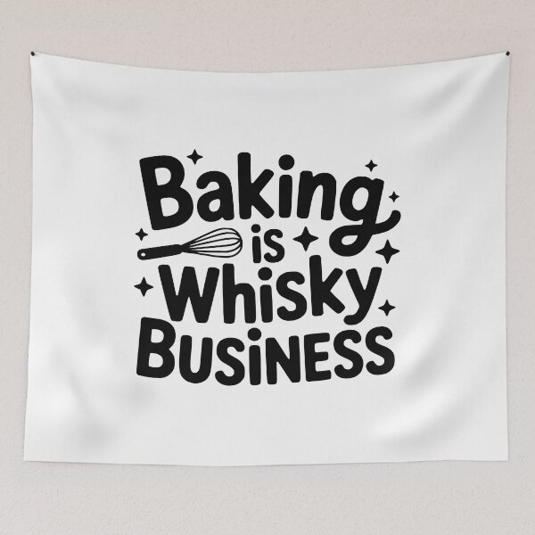 Item preview, Whisky Business! Funny Baking Pun designed and sold by PMCreative.