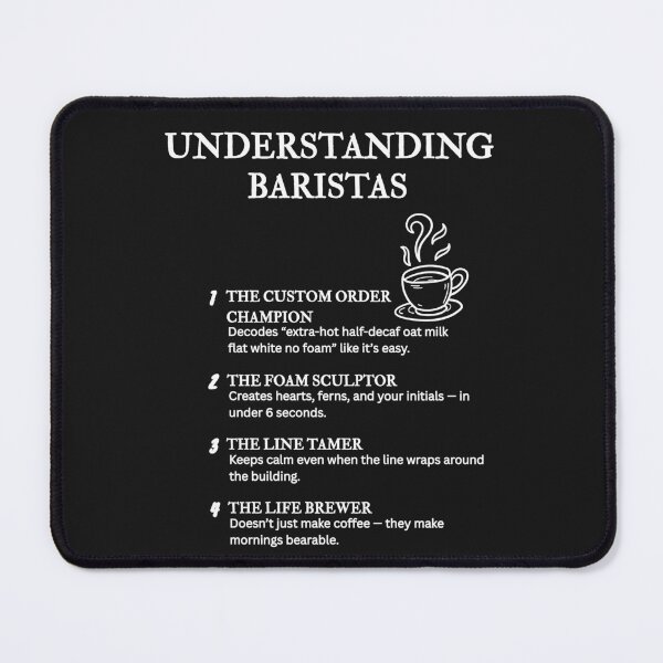 Item preview, Understanding Baristas – Funny Coffee Culture Definitions – Black designed and sold by PsyFlow35.