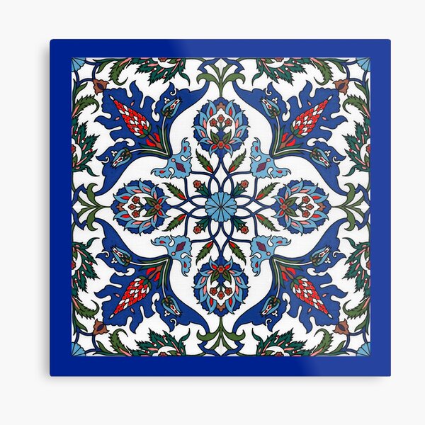 Oriental pattern wall art Metal Print