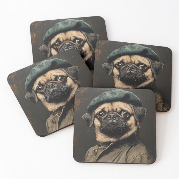 Item preview, Green Beret Pug - Army Pug - Stylish Animal Art designed and sold by Chrisjeffries24.