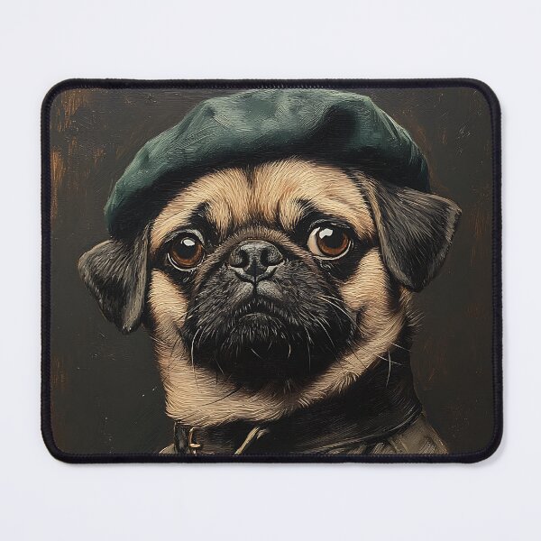 Item preview, Green Beret Pug - Army Pug - Stylish Animal Art designed and sold by Chrisjeffries24.