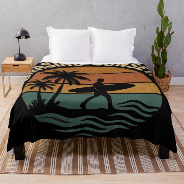 Item preview, Chasing Sunsets – Vintage Distressed Retro Beach Design designed and sold by PixelNovaStudio.