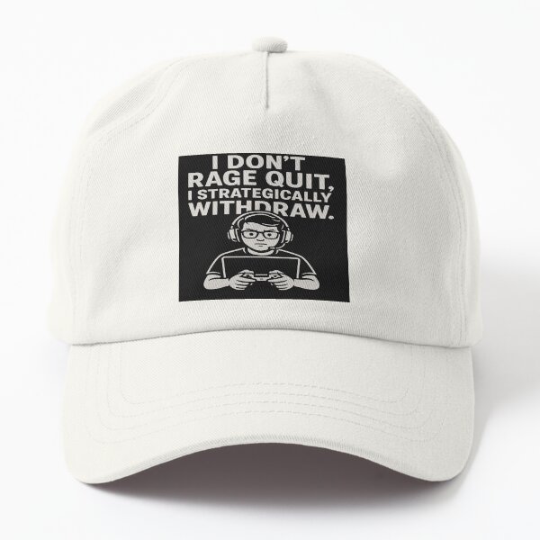 Aperçu de l'œuvre I Don’t Rage Quit, I Strategically Withdraw – Funny Gamer Quote créée et vendue par GeekGliter.