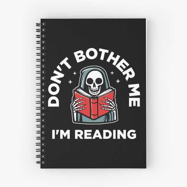 Item preview, Don't Bother Me, I'm Reading - Skeleton Reading Book designed and sold by MO DESIGNS.