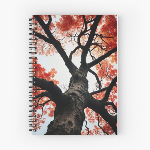 Item preview, water colour art of a huge tree with red leaves designed and sold by optimusprime39.