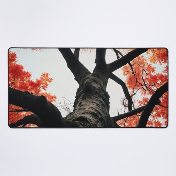 Item preview, water colour art of a huge tree with red leaves designed and sold by optimusprime39.