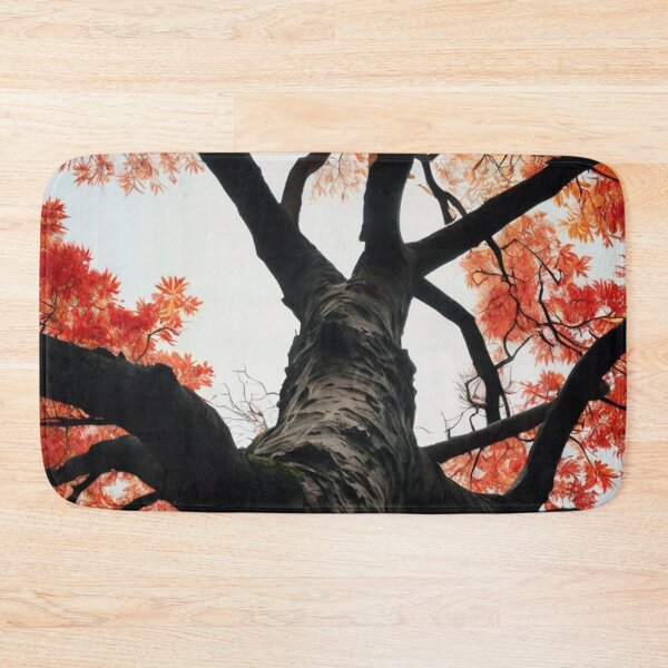 Item preview, water colour art of a huge tree with red leaves designed and sold by optimusprime39.