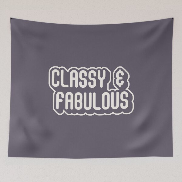 Item preview, Modern Minimalist 'Classy & Fabulous' Typography designed and sold by trepiu.