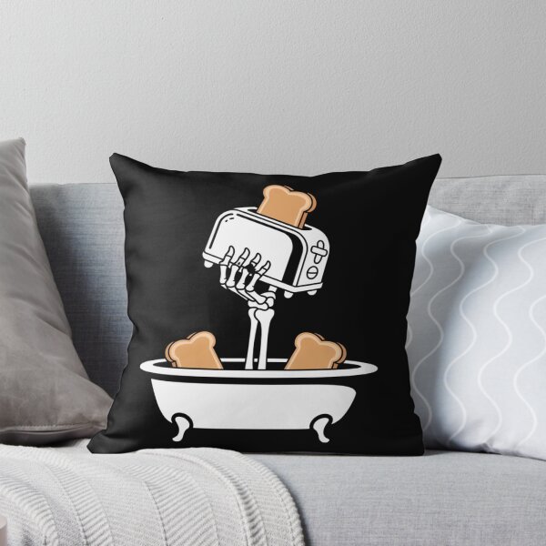 Item preview, Live Laugh Toaster Bath – Dark Humor Skeleton Meme Design designed and sold by FeelCreations.
