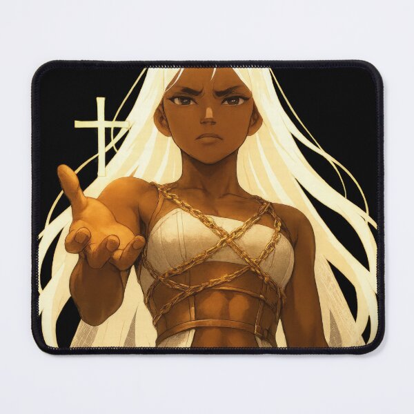 Item preview, Divine Radiance – Tanned Anime Saint Girl in Chains designed and sold by Hirvipelto.