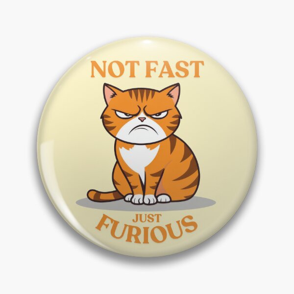 Item preview, Not Fast, Just Furious Orange Cat designed and sold by Frezcola.