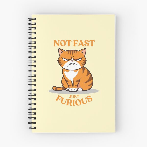 Item preview, Not Fast, Just Furious Orange Cat designed and sold by Frezcola.