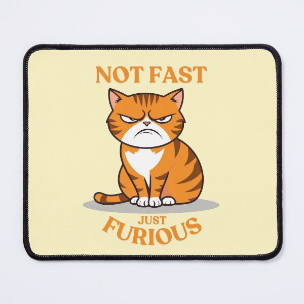 Item preview, Not Fast, Just Furious Orange Cat designed and sold by Frezcola.