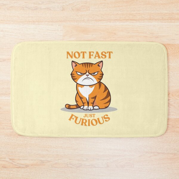 Item preview, Not Fast, Just Furious Orange Cat designed and sold by Frezcola.