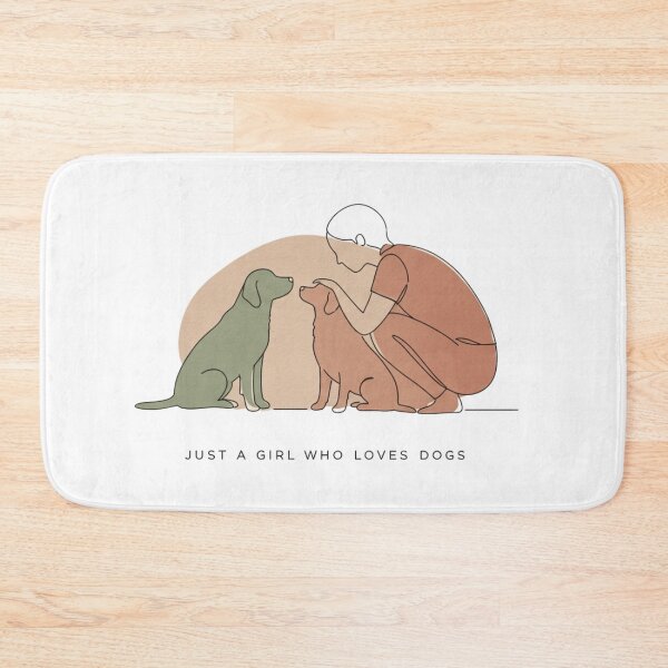Item preview, Just a Girl and Her Dogs designed and sold by PosiPrints.