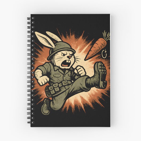 Item preview, Retro Combat Bunny – Veggie Goes Boom designed and sold by Fragy72.