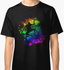 Skateboarding T-shirt Cool Silhouette Skater Tee Gay Classic T-Shirt