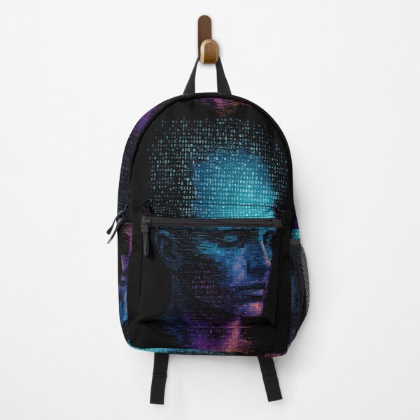 Item preview, Digital Mind Glitch Portrait – Futuristic Cyber Matrix Face Art designed and sold by Shoot-The-Moon.