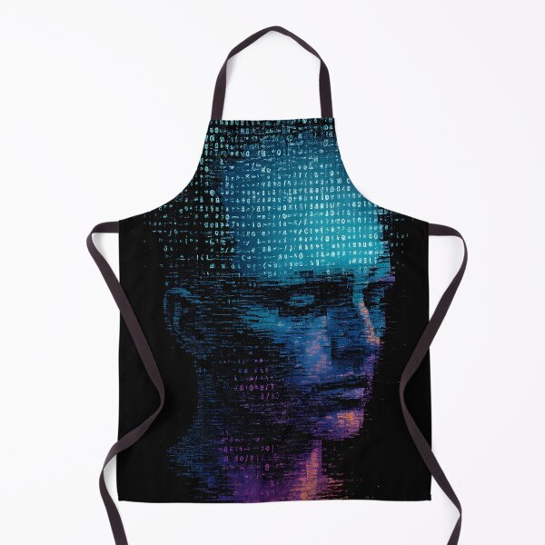 Item preview, Digital Mind Glitch Portrait – Futuristic Cyber Matrix Face Art designed and sold by Shoot-The-Moon.